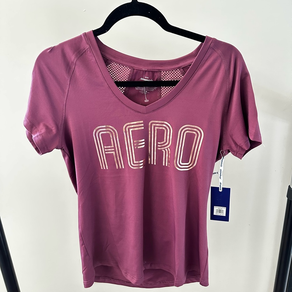 Aeropostale sport v-neck tee shirt